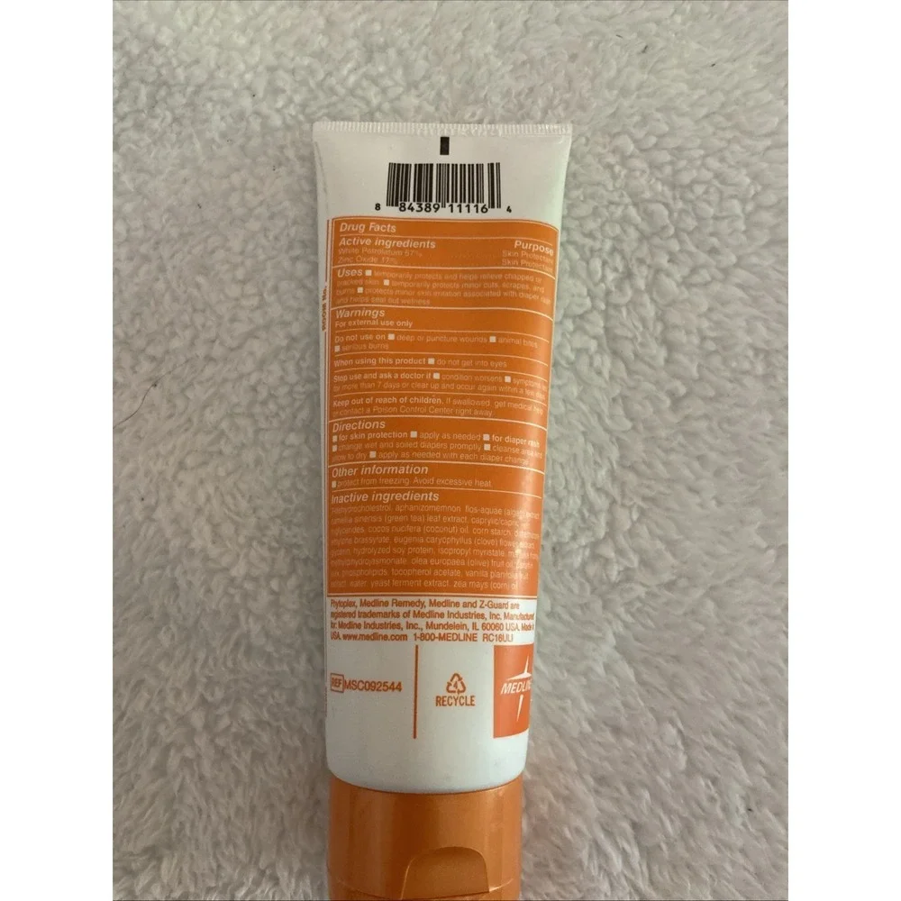 Medline Remedy Phytoplex Z-Guard Skin Protectant Paste Botanical 4 oz New